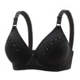 thumbnail image 2 of Birdeem Woman's Embroidered Glossy Comfortable Breathable Bra Underwear No Rims, 2 of 12
