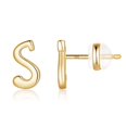thumbnail image 4 of XZNGL Gold 26 Alphabet Stud Earrings With Gold Plated Finish Womens Earrings, 4 of 9