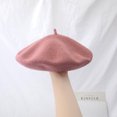 thumbnail image 1 of LinYooLi Ishihara Rimi Hat Vintage British Wool Beret Thick Japanese Painter Hat Korean Version Versatile Pumpkin Hat Girl, 1 of 9