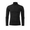 thumbnail image 1 of Turtle Neck Sweaters for Men Long Sleeve Compression Fit Workout Undershirts Moisture Sicking Athletic Gym T-Shirt, 1 of 4