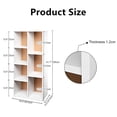thumbnail image 2 of 7-Cube Storage Shelf, Cube Storage Organizer Modern Free Standing Bookshelf Bookcase Wooden Shelving Cabinet, White, 2 of 7