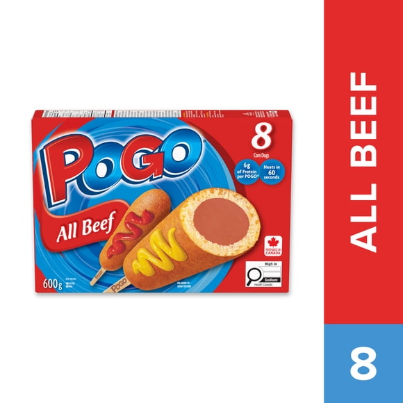 POGO® Saucisses sur Bâtonnet Tout Bœuf, 600 Grammes, Préparé au Canada 600 g