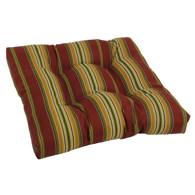 Coussin de Chaise de Salle à Manger Capitonné en Polyester Filé Carré de 19 Po