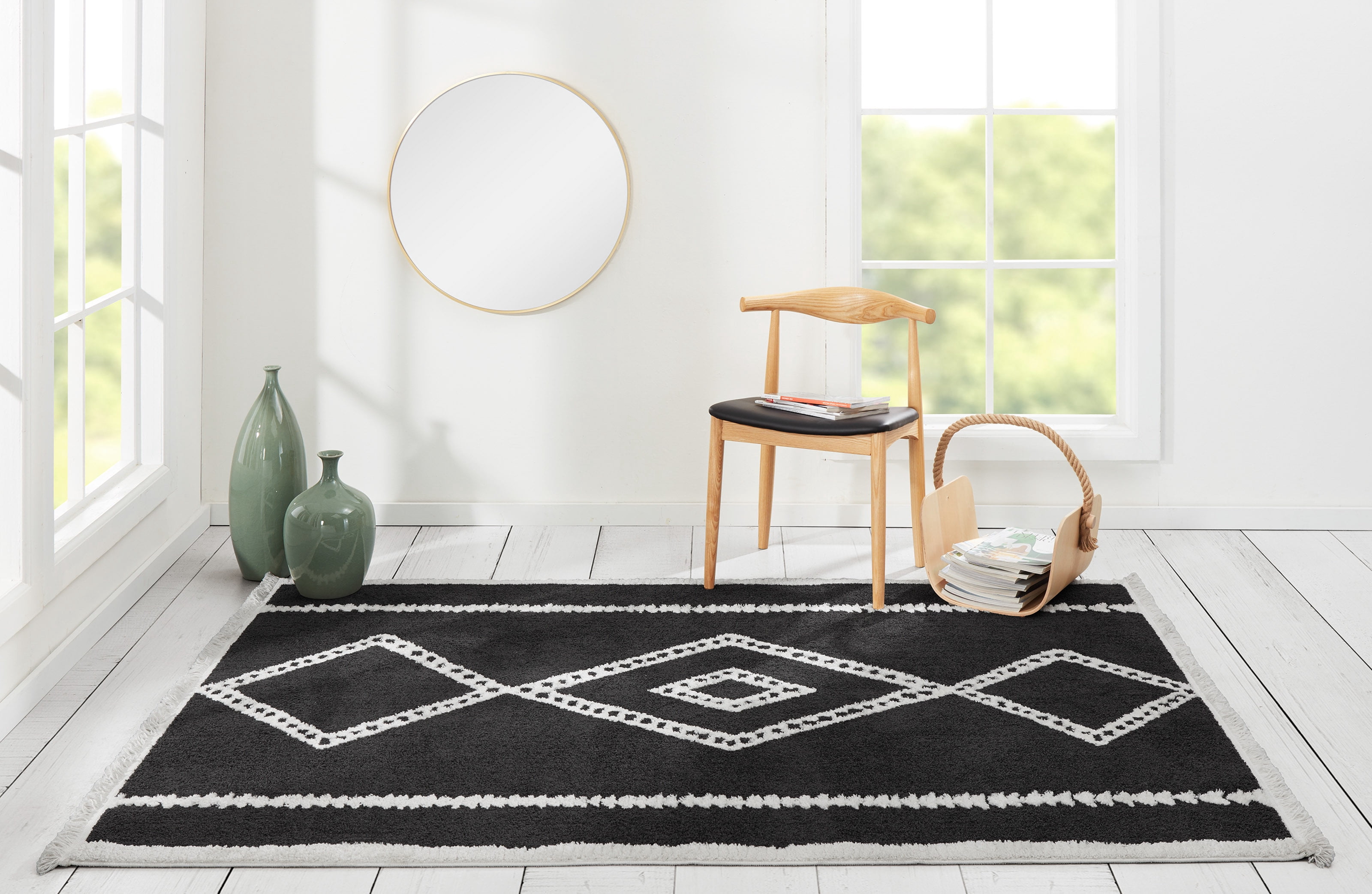 ECARPET Zelda Tapis pour Salon, Chambre, Salle A Manger, Entrée, Couloir et Plus Encore.