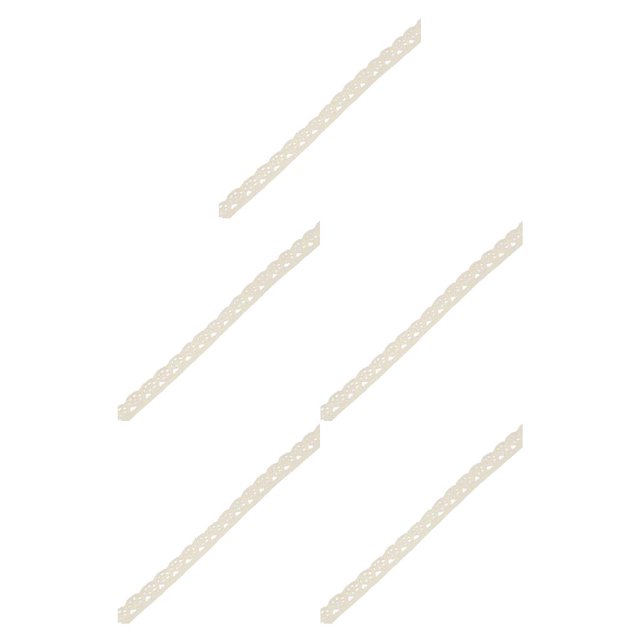 Baohd 1 Roll Lace Craft Ribbon Charming Stylish DIY Craft Creative Sewing Accessory Clothes Supplies Good-looking Lace Trim Type2 5Set