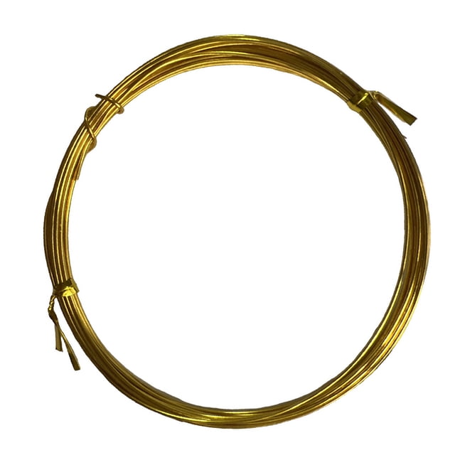 Langgg Craft Wires DIY Handicrafts Braided Thread Good Flexibility Durable Shiny Jewelry Lines Exquisite Design for Sculpturing Shallow Gold