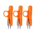 thumbnail image 3 of Crochet Scissors, Stainless Steel Material Orange Color 3pcs Sewing Sissors  For Embroidery, 3 of 8