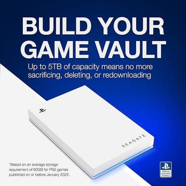 Seagate Game Drive for PS5 2TB External HDD - USB 3.0, Officially