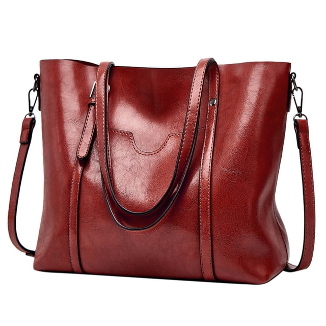 CUITING Handbags For Women Large Designer Ladies Bag Bucket Purse Leather