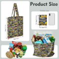 thumbnail image 2 of Cute Boho Flower Waist Bag – Daisy Print Fanny Pack with Yellow & White Bloom Vibe, Retro Spring & Summer Style, 2 of 6