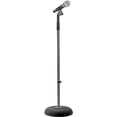 thumbnail image 1 of Pyle Microphone Stand, Mic Stand Height Adjustable, Very Sturdy Universal Microphone Mount with Heavy Compact Base, Lightweight & Compact Mic Stand Style, Metal Stand Base (2.8’ - 5’ ft.), 1 of 5