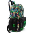 thumbnail image 1 of Minecraft Sac à Dos Noir pour Enfants à Imprimé Intégral, Sac à Dos d'École pour Garçons (Taille Unique), 1 of 4