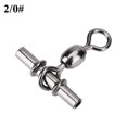 thumbnail image 1 of Fishing Swivels,20pcs set Durable T Fishing Connector Crossline Fishing Connector Rugged and Tough, 1 of 8