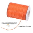 thumbnail image 3 of Unique Bargains Beading Thread Bracelet Weave Bead Craft Cord 1mm 159M/Roll (173-Yards) Decorative String, Orange, 3 of 7