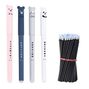 Meitianfacai 4PC Pen+20PC Pen Core Erasable Gel Pen Blue Gel Pen Cute Gel Pens Erasable Gel Pen Erasable Gel Pens Erasable Gel Pens 1ML