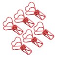 thumbnail image 4 of Binder Clips, Strong Clamping Force Heart Shape Hollow Small Binder Clips for Office Documents 100Pcs, 4 of 8