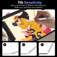 thumbnail image 3 of Stylus Pen for iPad 2018-2025, Faster Charge, LED Display, Tilt Sensitivity, Pixel Precision, Stylus Pen for iPad 11/10/9/8/7/6th Gen, Pro 12.9/11/13-inch M4, Air 3/4/5/M2/M3, Mini 5/6th, White, 3 of 7