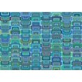 thumbnail image 1 of Ahgly Company Machine Washable Indoor Rectangle Transitional Dark Turquoise Green Area Rugs, 7' x 9', 1 of 7