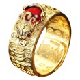 thumbnail image 3 of Bague pour Hommes, Bague Feng Shui Anillo Mantra Protection de la Richesse Bagues Efficaces pour Hommes & Femmes, Bague, Bagues pour Hommes, Cadeaux pour Hommes, Cadeaux Feng Shui, 3 of 3