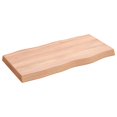 thumbnail image 2 of vidaXL Table Top Light Brown 80x40x(2-6) cm Treated Solid Wood Live Edge, 2 of 5