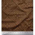 thumbnail image 1 of Soimoi Silk Fabric Check Kilim Print Fabric by Yard 42 Inch Wide, 1 of 3