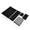 thumbnail image 1 of Chair , Simple Installation Wear Resistant Director Chair Cover Attractive With Garbage Storage Bag For Household Purple,Black,Rose Red, 1 of 8