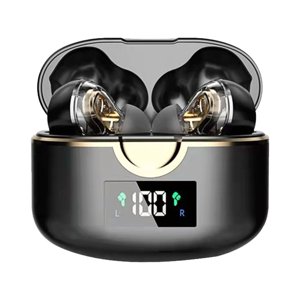 In-ear 5.0 Double-moving Ring Four-speaker Subwoofer Bluetooth Headset With Rotating Display