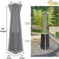 thumbnail image 2 of Housse de Chauffe-Terrasse à Torche Pyramidale avec Fermeture Éclair et Sac de Rangement, Housse de Chauffe-Terrasse Imperméable, Résistante à la Poussière, aux UV et au Vent, 2 of 14