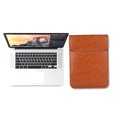 thumbnail image 2 of Walson Housse d'Ordinateur Portable Imperméable en PU, Pochette de Rangement, Sac, Housse d'Ordinateur Bloc-Notes de Remplacement pour MacBook, Jaune, 14,1 Pouces, 2 of 8