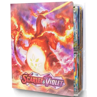 Card Binder for Trading Cards, Trading Card binder, 4-Pockets hold 240 Cards, Collector Album(LSX2)