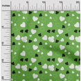 thumbnail image 2 of oneOone Georgette Viscose Green Fabric Poker Card Sewing Material Print Fabric By The Yard 42 Inch Wide, 2 of 4