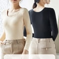 thumbnail image 5 of Women‘s Thermal Underwear Brushed Long Underwear Set Cold Weather Pajama Tops, 5 of 5