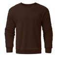 thumbnail image 4 of DPTALR Men Comfortable Solid Casual Tops Long Sleeve Round-Neck Sweatshirt, 4 of 4