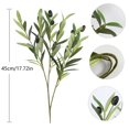 thumbnail image 3 of Artificial Olive Branches And Leaves Artificial Flower Decorative Items Border Artificial Flower Living Room Green Plants Dining Table Wedding, 3 of 8