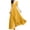 Yellow, variant on TIMIFIS Chiffon Formal Dresses Women's V-Neck Color Short Sleeve Chiffon Waist Closing Evening Dress - Spring