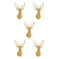 thumbnail image 3 of Wweixi Multifunctional 3D Mirror Deer Wall Sticker For Various Uses Personalized Home gold M 5Set, 3 of 6