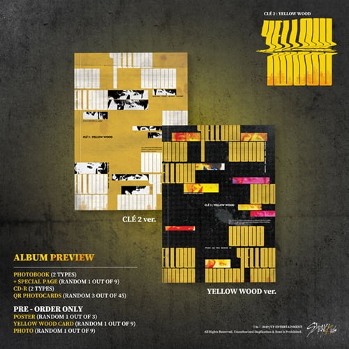 Stray Kids - [Cle 2:Yellow Wood] Special Album Normal Edition RANDOM Version