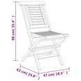 thumbnail image 4 of vidaXL 5 Piece Garden Dining Set Solid Wood Teak, 4 of 5