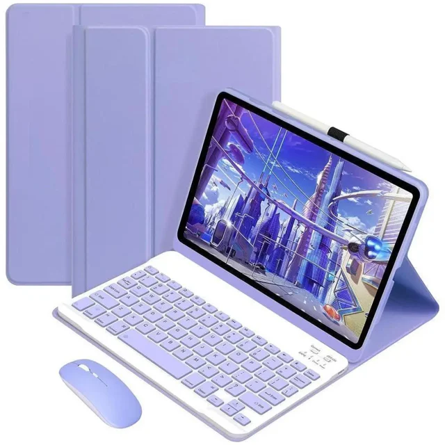 Bluetooth Keyboard Case with Mouse for Lenovo Tab Plus 11.5 inch 2024 TB351FU Protective Cover with Wireless Mouse / Keyboard
