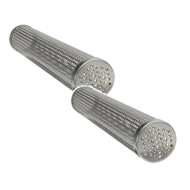 Oleegame 2PC Smoker Grill Tube Stainless Steel For Vegetables, Cheese, Nuts,Dense Smoke