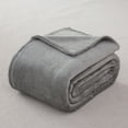 thumbnail image 3 of Mainstays Plush Blanket Gray DQ, 3 of 5