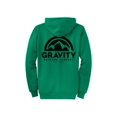 thumbnail image 2 of Gravity Outdoor Co. Zip-Up Hoodie - Kelly - Black Logo - Large, 2 of 2