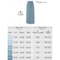 thumbnail image 3 of Showmall Women's Wide Leg Palazzo Pants, High Waist Drawstring, Gray, XL, 3 of 8