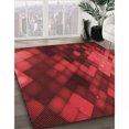 thumbnail image 3 of Ahgly Company Tapis Rectangulaire Lavable en Machine Intérieur Transitionnel Rouge Lave, 5 Pieds x 8 Pieds, 3 of 7