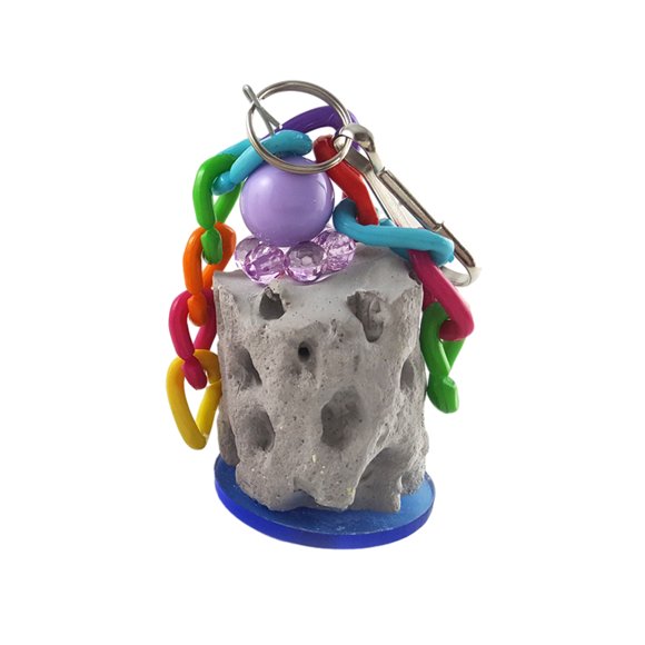 Maoww Colorful Toy For Parrot Safe And Natural Chewing Promote Beak Health Molar Stone Chewing Toy 1Set