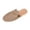 Khaki, variant on Xfvqtps Comfortable Womens Slip on Mules Backless Loafers Casual Flats with Decorative Metal Soft Faux Leather Shoes for Everyday Wear Sliders and Slip ons Pink