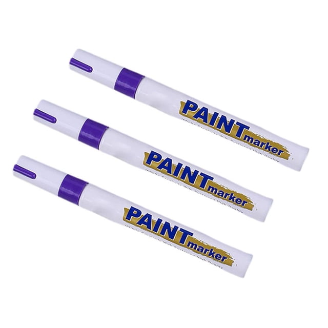 CHOK 3 PCS Automobile Touch-up Pens Waterproof Industrial Markers Metal Pa M1G7