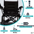 thumbnail image 4 of Comfygo Fauteuils Roulants Électriques Légers pour Adultes, Fauteuil Roulant Portable, Seulement 40 Lb, 4 of 5