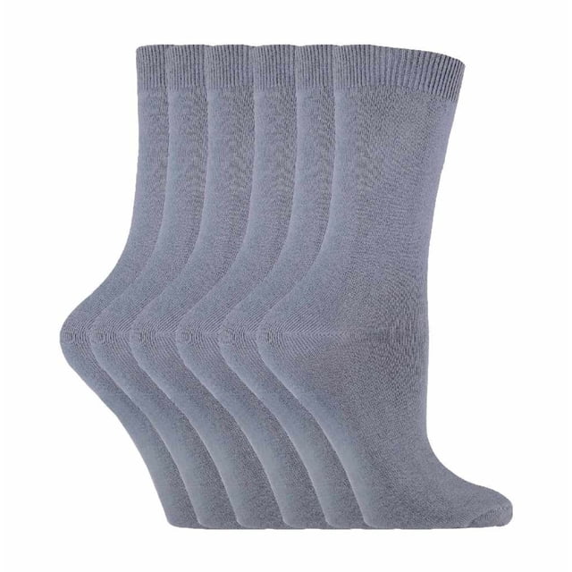 Sock Snob - 6 Paires de Chaussettes Cheville pour Femmes, Couleur Unie, Riche en Coton
