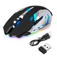thumbnail image 1 of Souris de Jeu Optique Sans Fil à DEL, Poignées Ergonomiques, Souris Haute Résolution, Souris de Jeu Sans Fil pour PC, Ordinateur, Portable, Joueurs de Jeux, 1 of 5